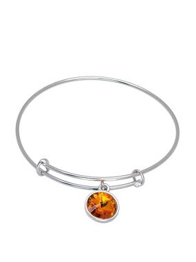 Topaz Swarovski Crystal Bracelet – Golden Sparkle, Made in Montreal, NWT